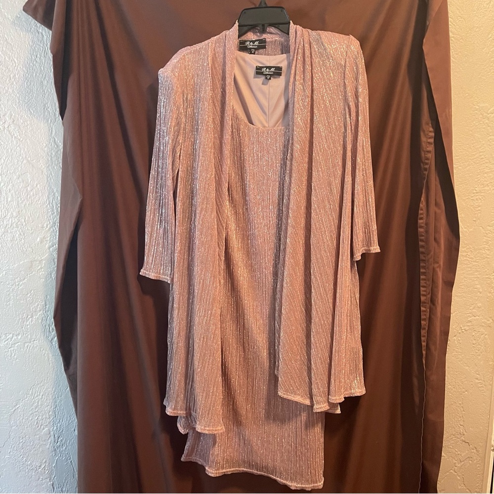 R&M Richards Elegant Mauve Women's Dress 12
